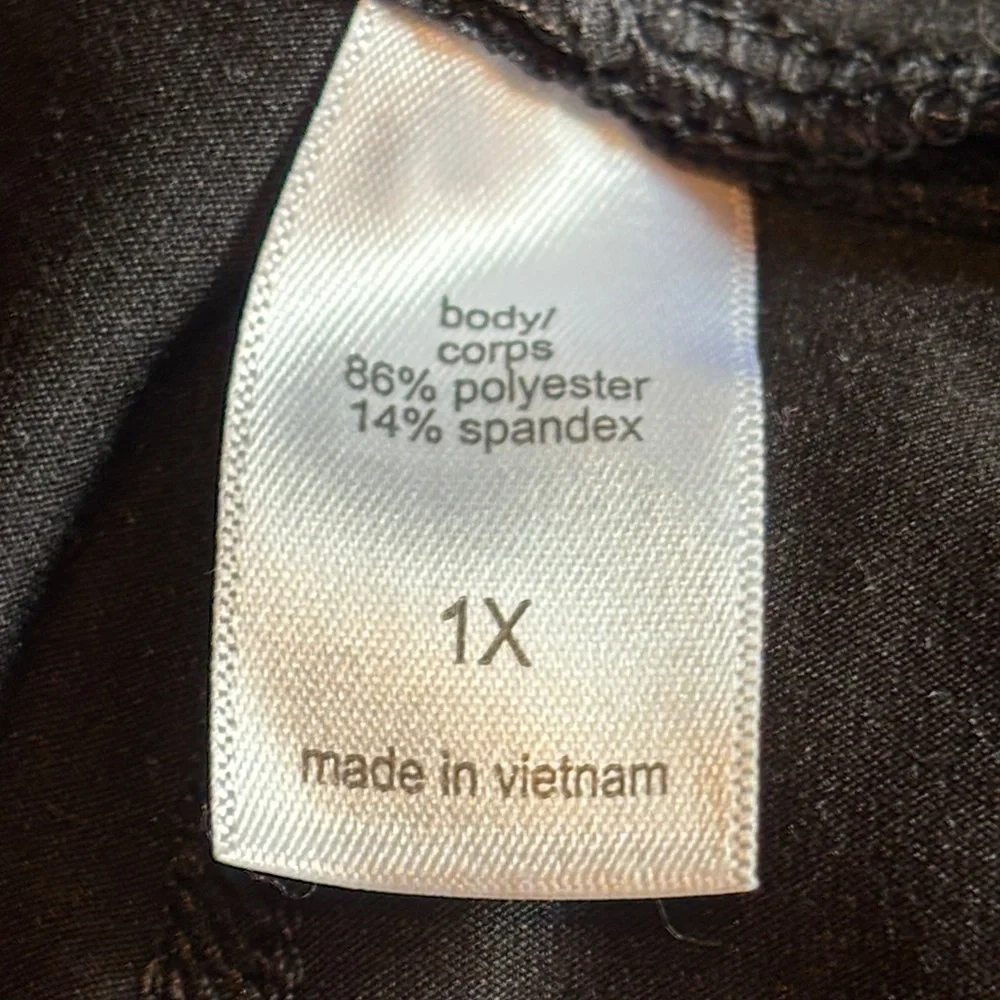 Maurices Women's Black Bike Shorts Plus Size 1X Lot of 6 pair - Picture 5 of 8